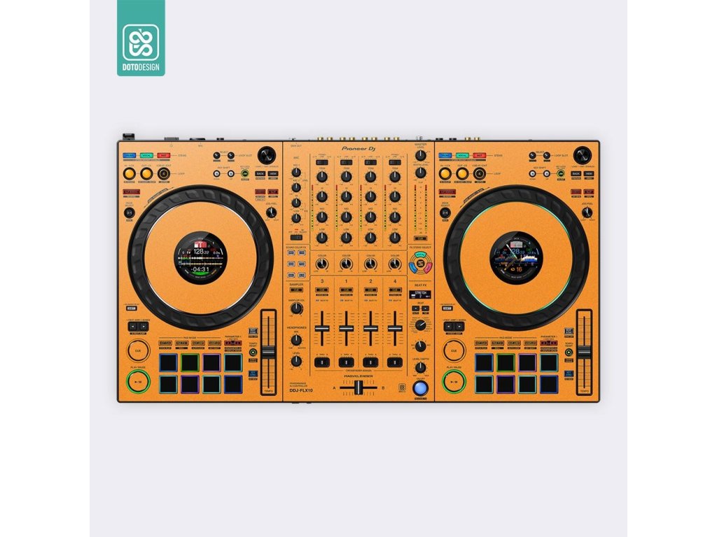 Doto Design Skin DDJ-FLX10 SRT FULL COLORS Sunset Orange