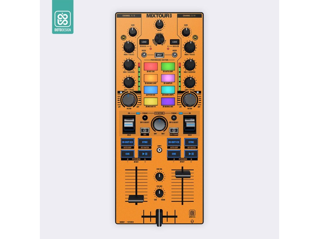 Doto Design Skin Mixtour Pro FULL COLORS Sunset Orange