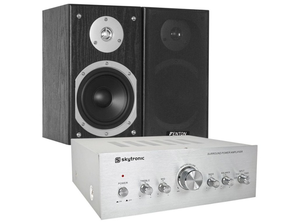 Skytronic Complete HiFi 280W Set reproduktorů a zesilovače