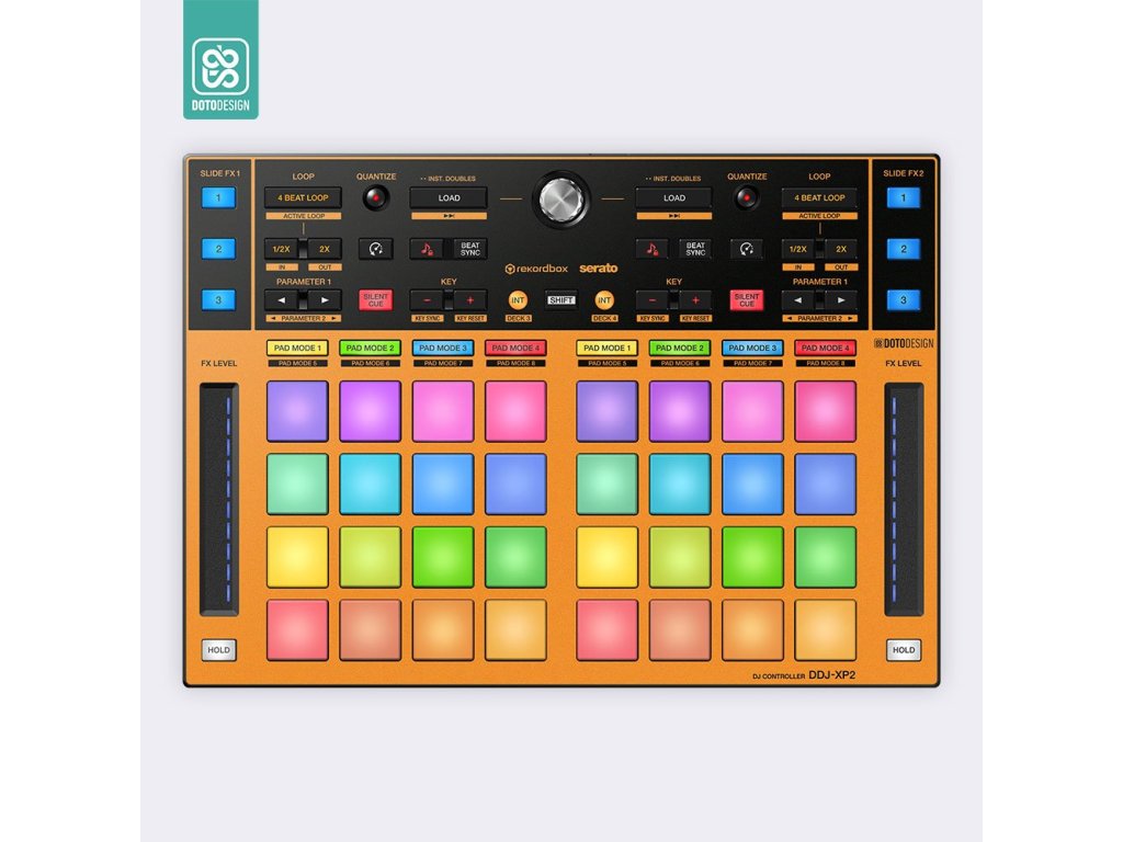 Doto Design Skin DDJ-XP2 FULL COLORS Sunset Orange