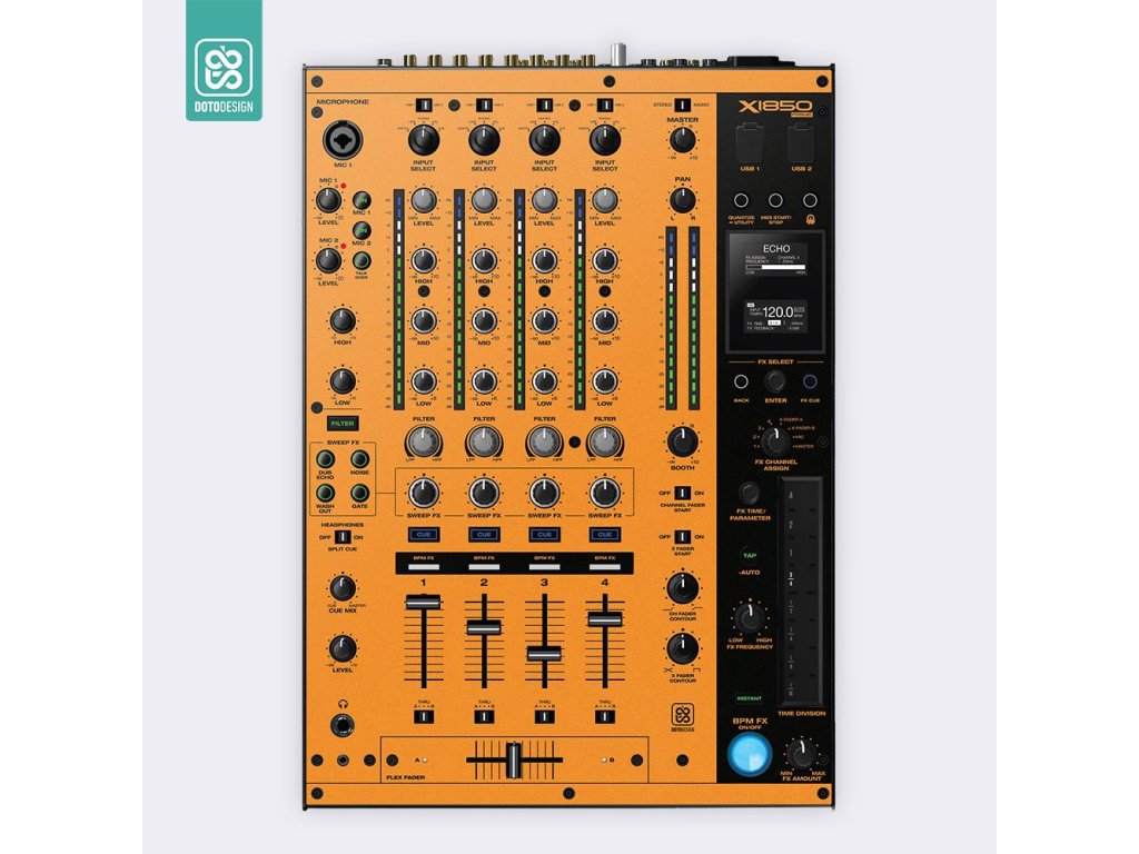 Doto Design Skin X1850 Prime FULL COLORS Sunset Orange