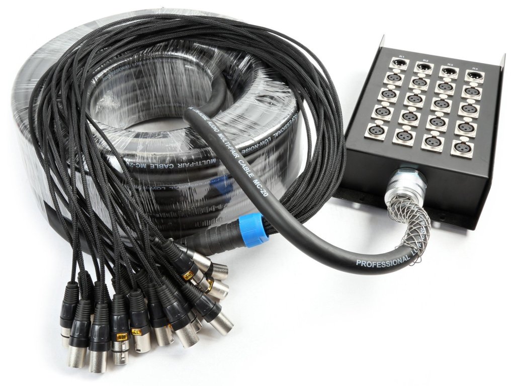 Power Dynamics CX164 Stage Snake 16-IN 4-OUT XLR 30 Metres