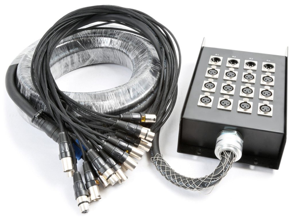 Power Dynamics CX162 Stage Snake 12-IN 4-OUT XLR 30 Metres