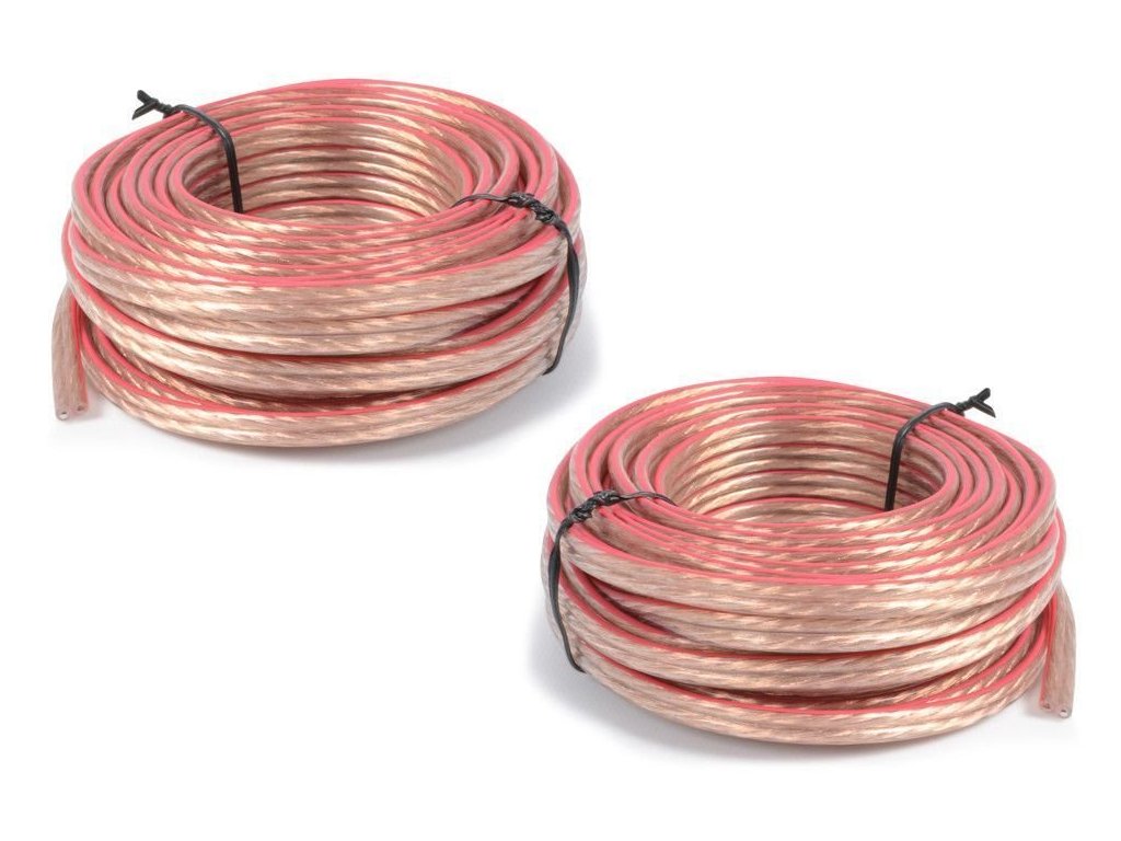 Power Dynamics Set reproduktorových kabelů s vyznačením polarity 2x10m