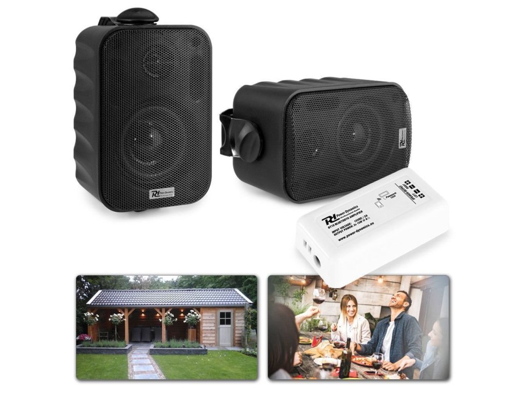 Power Dynamics Bluetooth Set zesilovače s reproduktory 3", černý