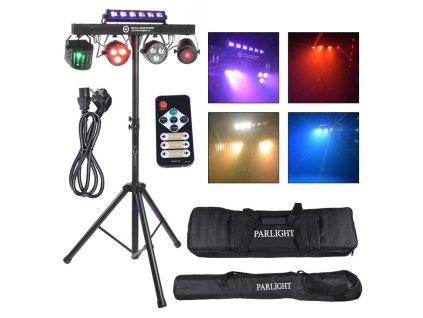LIGHT4ME Belka Laser Stroboskop LED PAR Derby UV