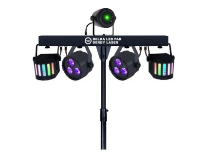 LIGHT4ME LED Beam PAR Derby Laser MEGA SET