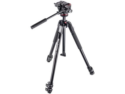 Manfrotto 190X Aluminium 3-Section Tripod With XPR Fluid Head
