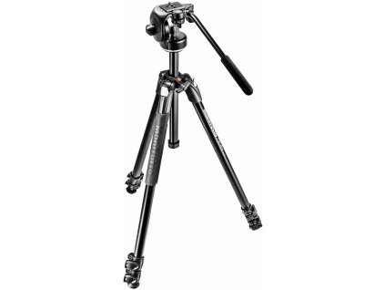 Manfrotto 290 Xtra Alu 3-Section Tripod Kit With 128RC