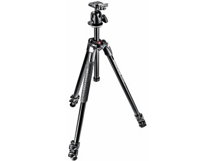 Manfrotto 290 Xtra Aluminium 3-Section Tripod Kit With 496RC2