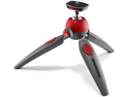 Manfrotto PIXI EVO stativ mini, 2 sekce - červený