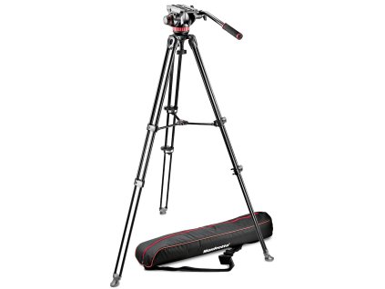 Manfrotto 502 Fluid Video Head & MVT502AM Alu Twin Leg