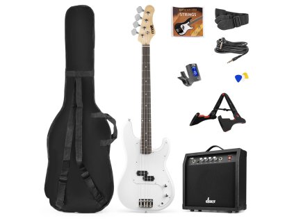 Max GigKit Bass Guitar Pack White