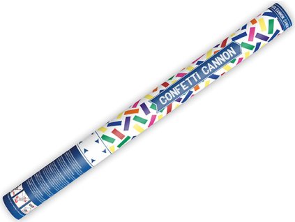 PartyDeco vystřelovací konfety barevné 60cm