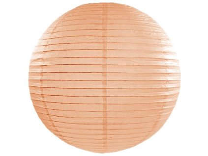 PartyDeco Papírová lucerna, světle broskvová, 35 cm