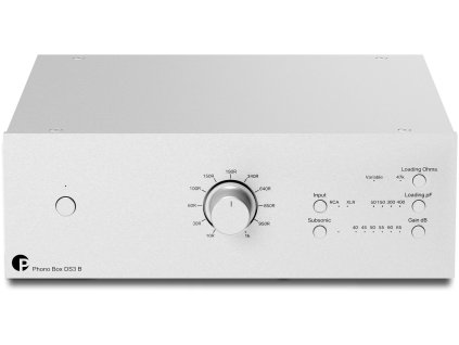 Pro-Ject Phono Box DS3 B - Plně symetrický gramofonový předzesilovač, stříbrný