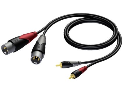 Procab CLA701/3 - 2x XLR M - 2x RCA - 3m