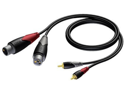 Procab CLA705/1.5 - 2x XLR F - 2x RCA - 1.5m