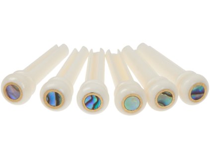 Razzor Bridge Pins Bone & Abalone