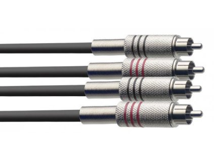 Stagg STC1C, kabel 2x RCA/2x RCA, 1 m