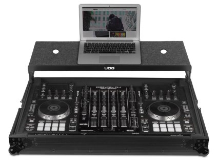 UDG Ultimate Flight Case Multi Format XXL Black Plus (Laptop Shelf, Trolley + Wheels)