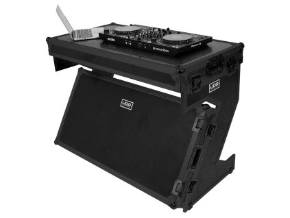 UDG Ultimate Flight Case Portable Z-Style DJ Table Black Plus (Wheels)