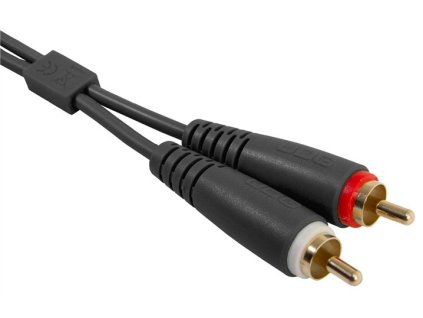 UDG Ultimate Audio Cable Set RCA - RCA Black Straight 1,5m