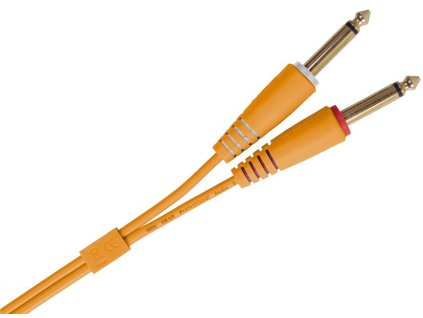 UDG Ultimate Audio Cable Set 1/4'' Jack - 1/4'' Jack Orange Straight 1,5m