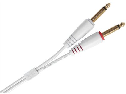 UDG Ultimate Audio Cable Set 1/4'' Jack - 1/4'' Jack White Straight 1,5m