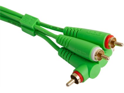 UDG Ultimate Audio Cable Set RCA Straight - RCA Angled Green 3m