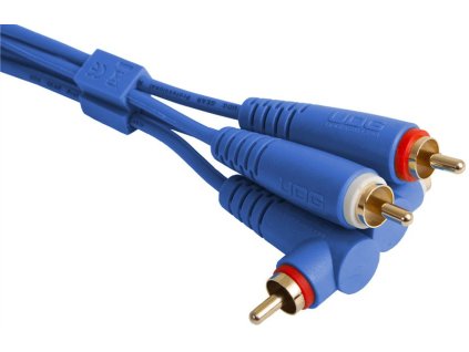 UDG Ultimate Audio Cable Set RCA Straight - RCA Angled Blue 3m