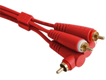 UDG Ultimate Audio Cable Set RCA Straight - RCA Angled Red 3m