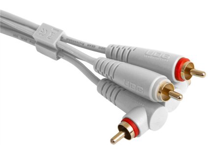 UDG Ultimate Audio Cable Set RCA Straight - RCA Angled White 3m