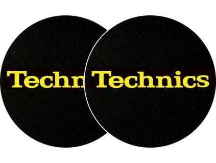 Zomo 2x Slipmats Technics Logo Yellow