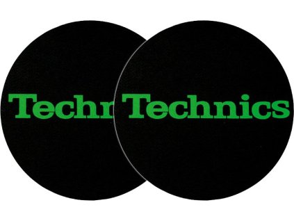 Zomo 2x Slipmats Technics Logo Green