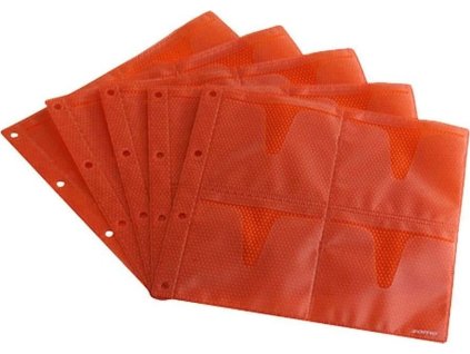 Zomo CD Sleeves Premium 10 x 8 CDs - oranžové