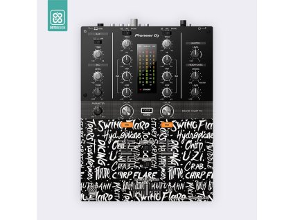 Doto Design Skin DJM-250 MK2 SCRATCH STYLE Black