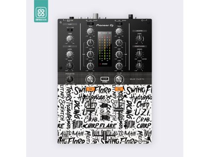 Doto Design Skin DJM-250 MK2 SCRATCH STYLE White