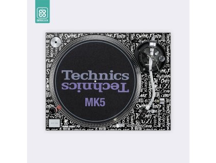 Doto Design Skin SL-1200 / 1210 MK5 SCRATCH STYLE Black