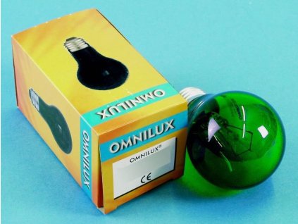 Omnilux 230V/25W E27 A19, zelená