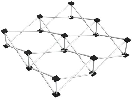 Power Dynamics Riser Deck750 Aluminium 100x100cm Legs 20cm