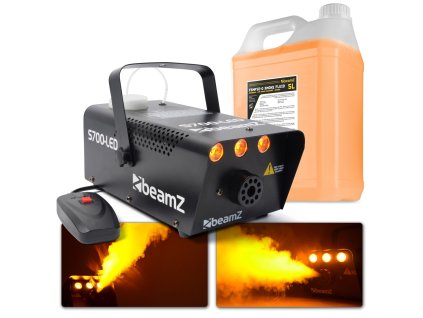 BeamZ S700-LED Set výrobníku mlhy s efektem plamene s náplní 5L