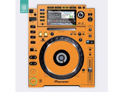Doto Design Skin CDJ-2000 FULL COLORS Sunset Orange