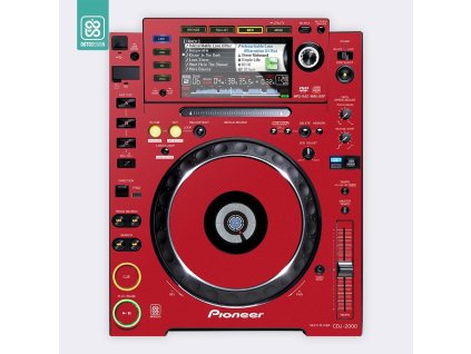 Doto Design Skin CDJ-2000 FULL COLORS Aurora Red