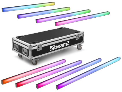 BeamZ Zeus Battery Tube Bar Set 8ks v přepravním kufru