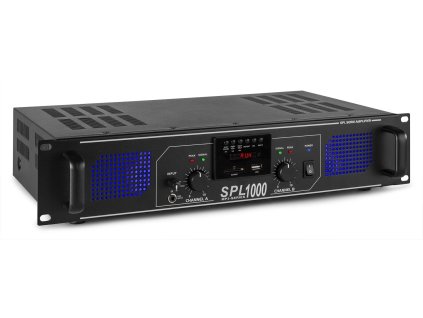 Skytec SPL-1000 Zesilovač 2x 500 W s USB a SD