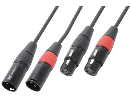 Power Dynamics CX60-12 Kabel 2xXLR samec - 2xXLR samice 12 m