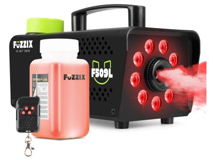 Fuzzix F509L Set výrobníku mlhy s LED podsvícením s náplní 250ml