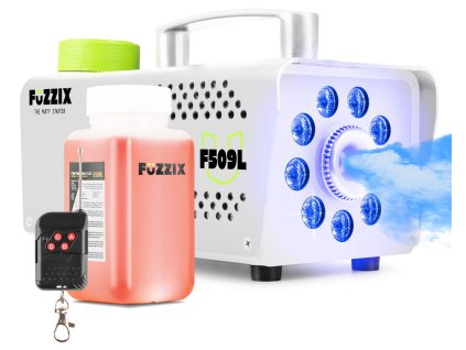 Fuzzix F509LW Set výrobníku mlhy s LED podsvícením s náplní 250ml