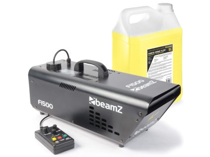 BeamZ F1500 Set fazer výrobníku mlhy 1500W s náplní 5L
